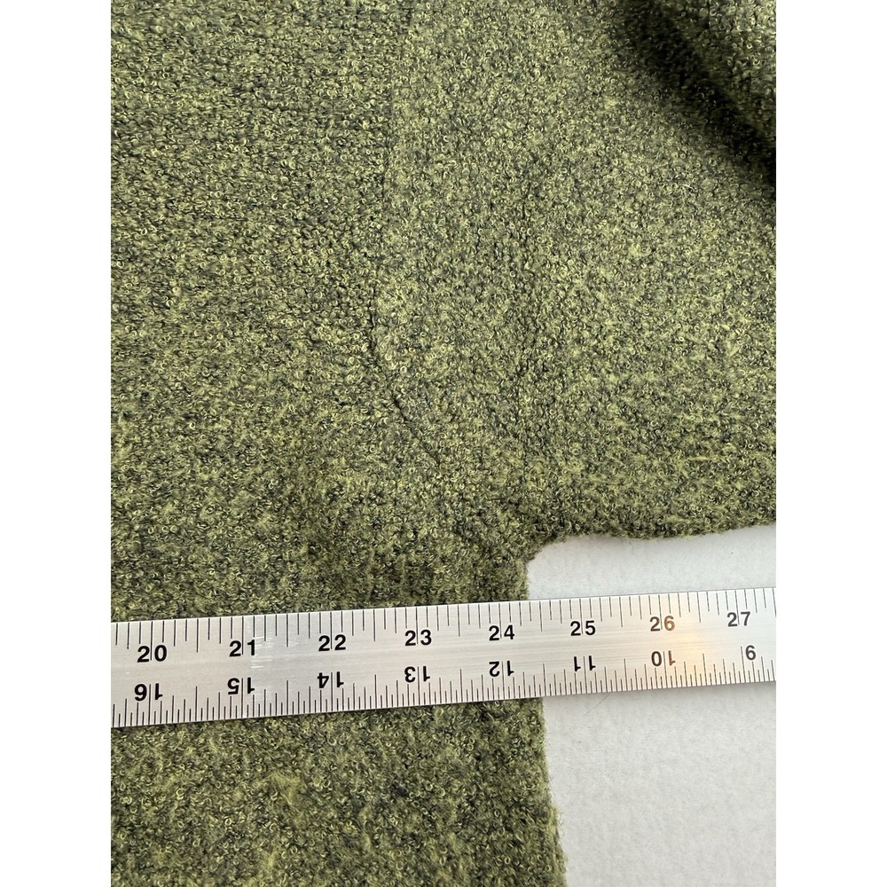Fiesole Men's XL Green V Neck Sweater Italy Wool Blend - Picture 5 of 6